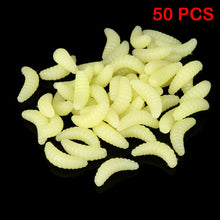 50PCS 2.2cm Soft Lure Worms
