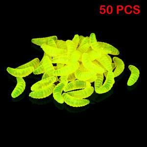 50PCS 2.2cm Soft Lure Worms