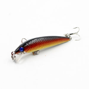 1Pcs 3.4g 5.5cm 3D Eye Wobbler Fishing lure
