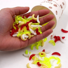 20 Pcs Soft Bread Worm 2 cm 0.4g Worm Larva Bait
