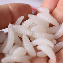 20 Pcs Soft Bread Worm 2 cm 0.4g Worm Larva Bait